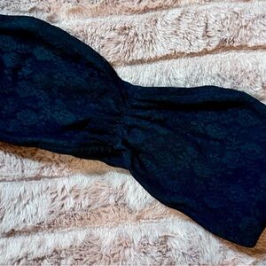 PINK Victoria's Secret Black Lace strapless bra